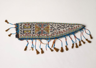 Beaded Knife Sheath, 1870-1910. Creator: Unknown.