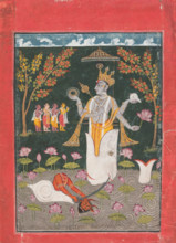 Matsya Avatar of Vishnu: The Slaying of Sankh asura, 1730-1740. Creator: Unknown.