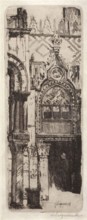 Porta della Carta, Doge's Palace, Venice, 1875-1921. Creator: Herman F Deigendesch.