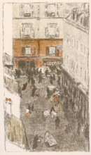 Rue vue d'en haut, 1895. Creator: Pierre Bonnard.