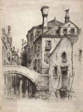 Rio della Senza, Venice, 1883. Creator: Albert Fitch Bellows.