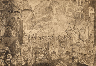 Entry of Christ into Brussels, 1898. Creator: James Ensor.