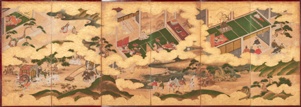 Tales of Genji, about 1650. Creator: School of Iwasa Matabei.