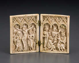 Diptych: Crucifixion and Epiphany, 1375-1400. Creator: Unknown.