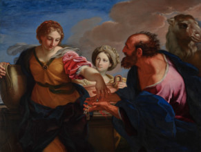 Rebecca and Eliezer at the Well, about 1655-1657. Creator: Carlo Maratti.