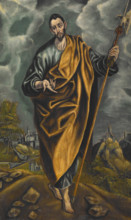 St Judas Thaddaeus or St Thomas, 1600s. Creator: El Greco.