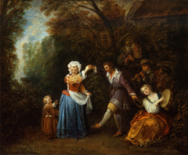 The Country Dance, about 1706-1710. Creator: Jean-Antoine Watteau.