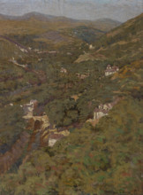 Valley of the Darro, Granada, Spain, 1912. Creator: John Franklin Stacey.