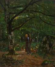 In Fontainebleau Woods (Fontainebleau Forest), 1873. Creator: John Washington Love.