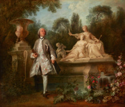 Portrait of the Actor Grandval, about 1742. Creators: Nicolas Lancret, Charles-Francois Racot de Grandval.