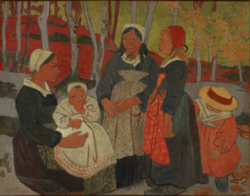 Bretons in the Forest of Huelgoat, 1893. Creator: Paul Serusier.