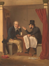 Copy of "Politics in an Oyster House" by Richard Caton Woodville, after 1848. Creator: Richard Caton Woodville.