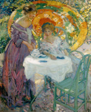 Afternoon Tea, 1910. Creator: Richard Emile Miller.