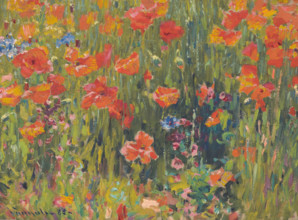 Poppies, 1888. Creator: Robert William Vonnoh.