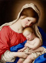 Madonna and Child, date unknown. Creator: Workshop of Sassoferrato.