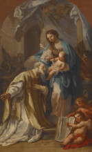 The Madonna Appearing to St Philip Neri, 1740. Creator: Sebastiano Conca.