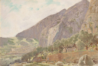 Foothills of Parnassus, Delphi, Greece, 1912. Creator: Anna Richards Brewster.