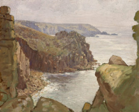 Trebarwith-Strand, Cornwall, 1905. Creator: Anna Richards Brewster.