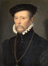 Portrait of François de Scépeaux, 1566. Creator: Francois Clouet.