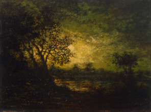 Moonlight, about 1883-1893. Creator: Ralph Blakelock.