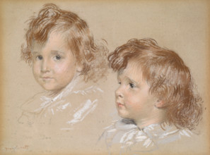 Studies of a Child's Head, date unknown. Creator: Unknown.