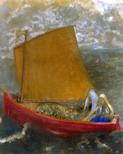 La Voile jaune (The Yellow Sail), about 1905. Creator: Odilon Redon.