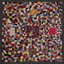 Crazy Quilt, 1886. Creator: Elizabeth Fachmann.