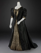 Dress (Bodice, Skirt), about 1889. Creator: Johnstone and Smedley.