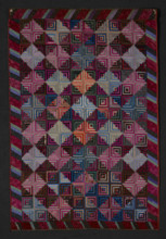 Quilt (Log Cabin), 1875-1898. Creator: Rachel M. Henderson.