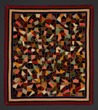 Crazy Quilt, about 1880. Creator: Martha A. Youmans.