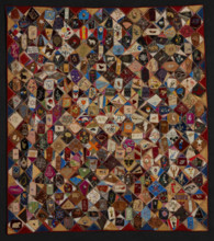 Crazy Quilt, about 1883-1893. Creator: Victorene P. Mitchell.