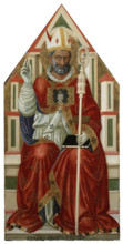 St Blaise, about 1445. Creator: Bicci di Lorenzo.