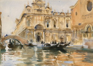 Rio dei Mendicanti, Venice, probably 1903-1906. Creator: John Singer Sargent.