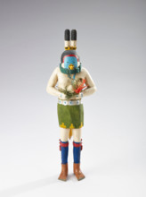 Yeibichai (female mask), 1934-1946. Creator: Clitso D Dedman.