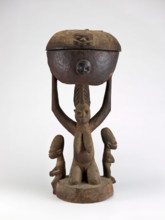 Sango food bowl (Olumeye), late 19th century - early 20th century. Creator: Fakeye Akobi Ogun.