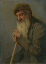 Study of a Seated Old Man, 1890-1910. Creator: Ludovit Cordak.