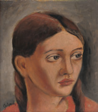 Girl's Head, around 1927. Creator: Mikulas Galanda.