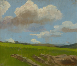 Landscape with Clouds, 1890-1910. Creator: Ladislav Mednyanszky.