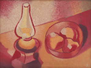 Still Life with a Lamp, 1929-1930. Creator: Mikulas Galanda.