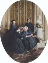 Queen Victoria in Mourning, 1862. Creator: William Samuel Bambridge.