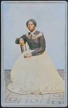 Carte-de-visite portrait of Harriet Tubman, 1868-1869. Creator: Benjamin F. Powelson.