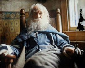 Walt Whitman in Camden, N.J., c. 1891. Creator: Thomas Eakins.