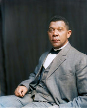 Booker T. Washington, half-length portrait, seated, c1895. Creator: Frances Benjamin Johnston.