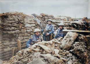 France - in a front line trench, 1917. Creator: Bain News Service.