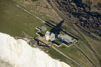 Belle Tout lighthouse, built in 1831 by Stevenson, East Sussex, 2022. Creator: Damian Grady.