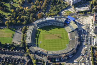 Edgbaston Cricket Ground, home to Warwickshire County Cricket Club, Birmingham, 2024. Creator: Damian Grady.