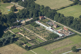 The walled kitchen garden, palm house and vineries at Clumber Park, Nottinghamshire, 2024. Creator: Robyn Andrews.