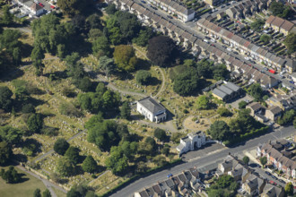 Gravesend Cemetery, Kent, 2024. Creator: Damian Grady.