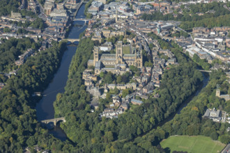 Durham Cathedral, the city and River Wear, County Durham, 2024. Creator: Robyn Andrews.