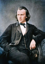 Johannes Brahms (1833-1897), German composer and pianist, c1866. Creator: Unknown.